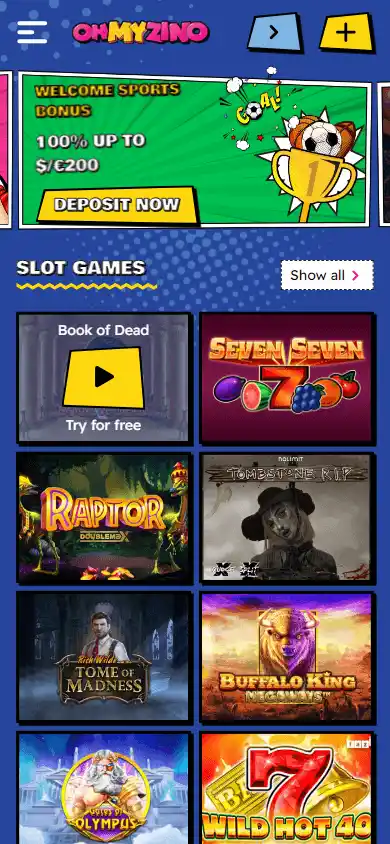 OhMyZino Casino screenshot 4