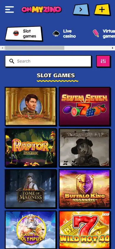 OhMyZino Casino screenshot 5