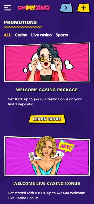 OhMyZino Casino screenshot 6