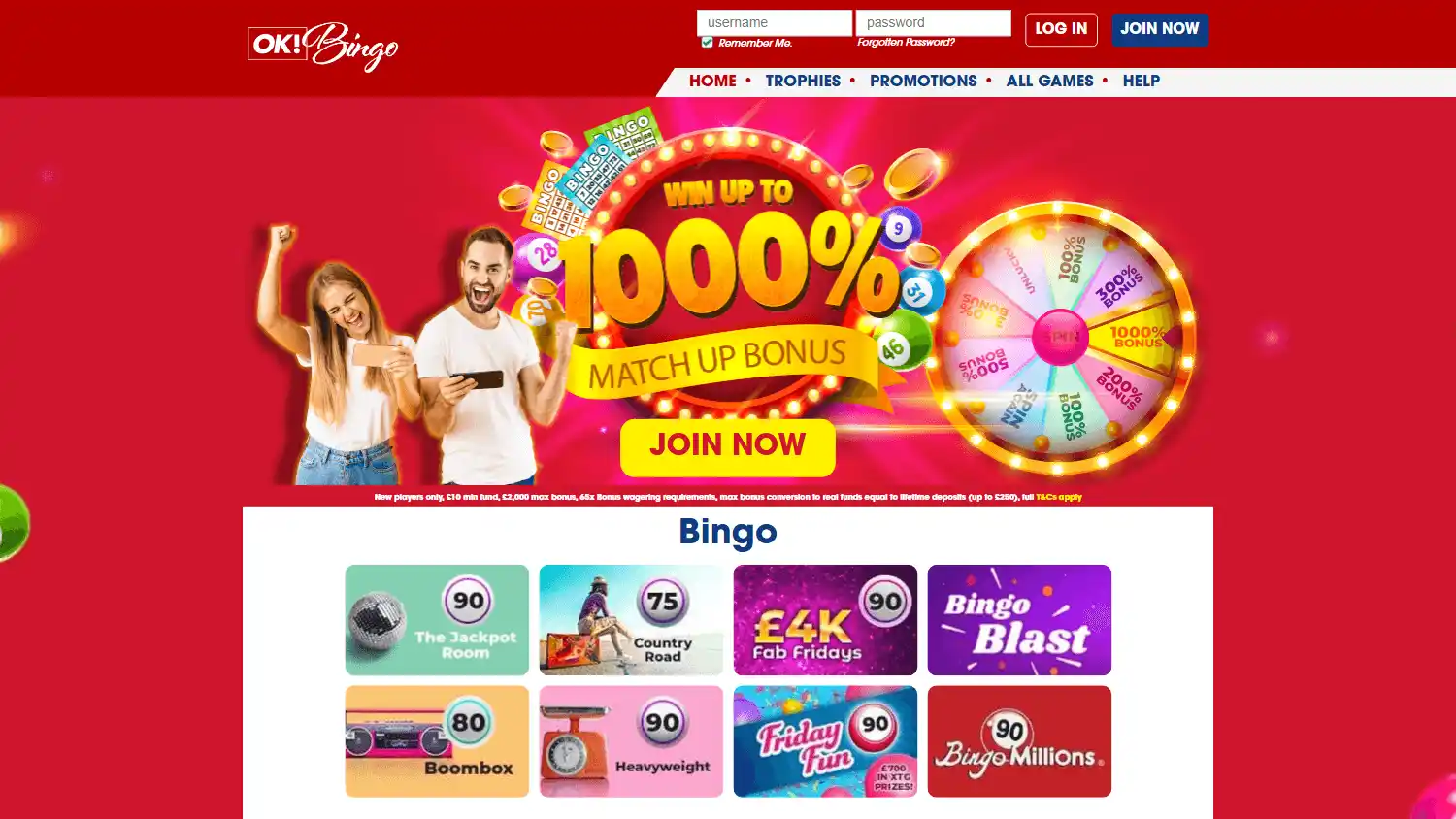 OK Bingo Casino screenshot 1