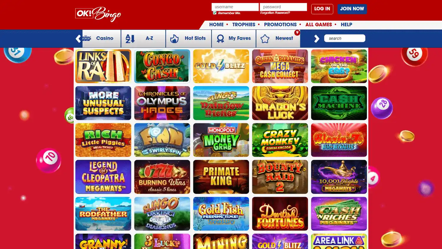 OK Bingo Casino screenshot 2
