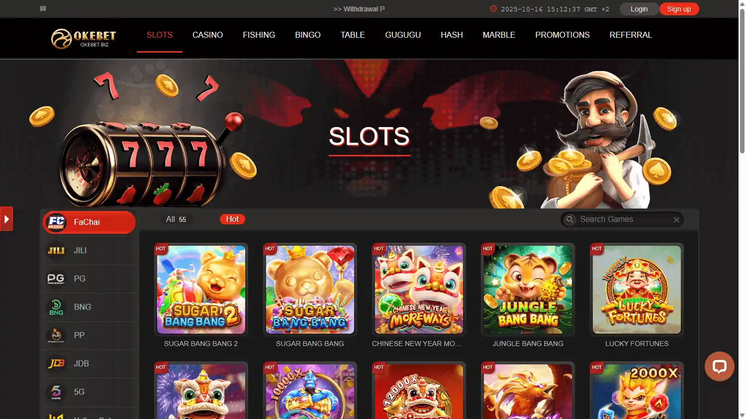 OKEBET Casino screenshot 2