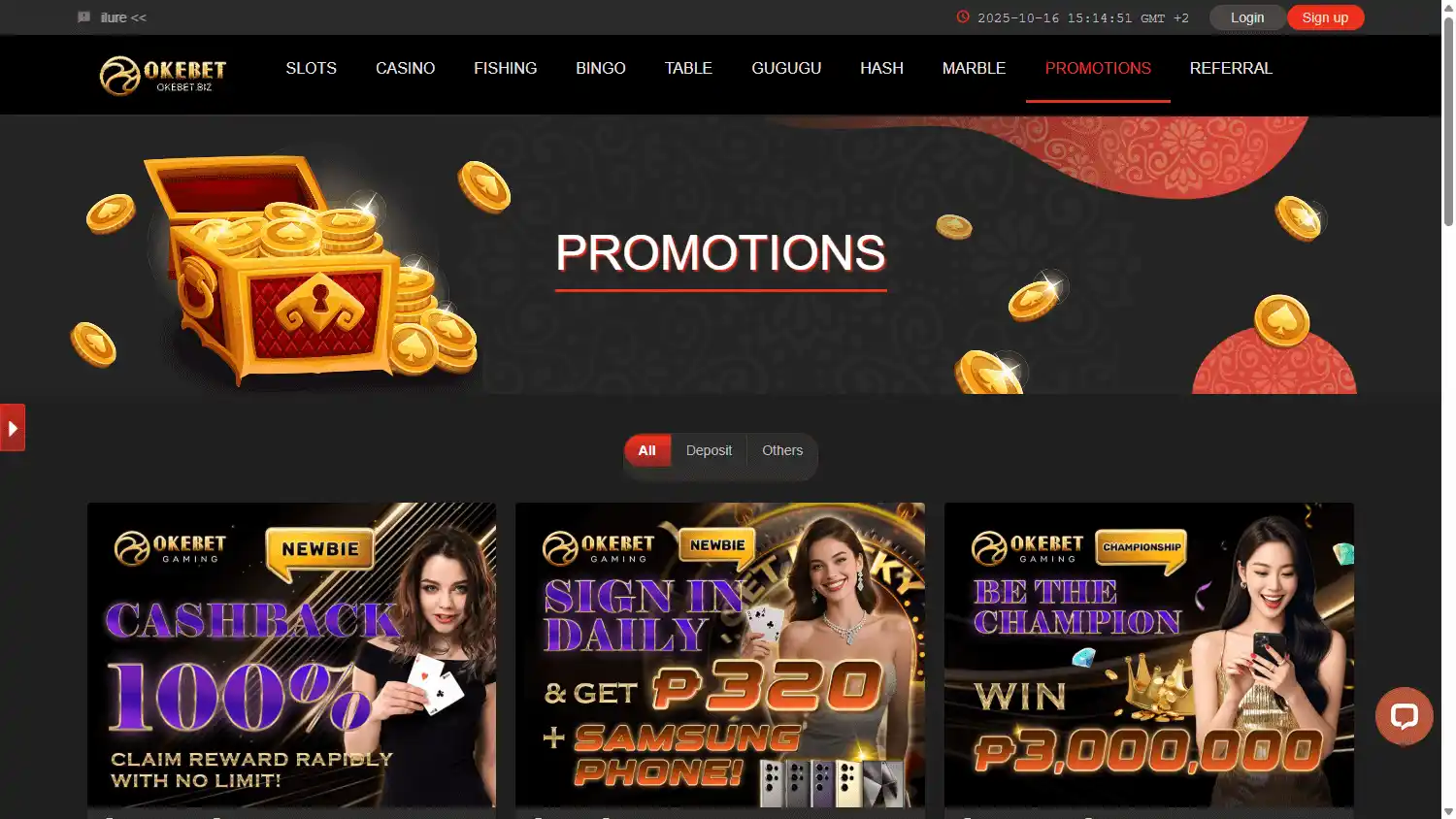 OKEBET Casino screenshot 3