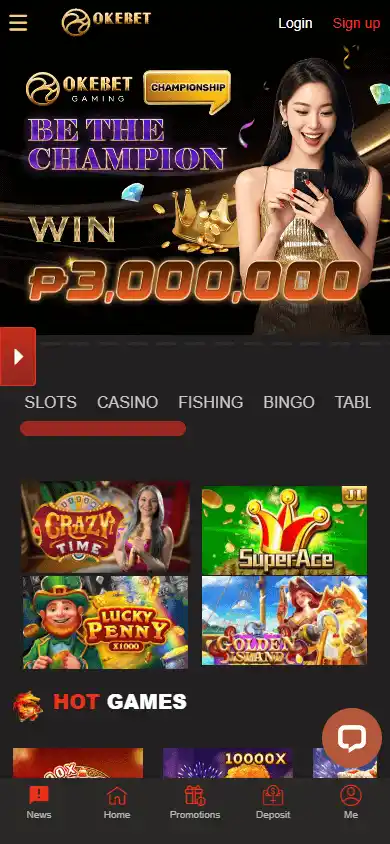 OKEBET Casino screenshot 4