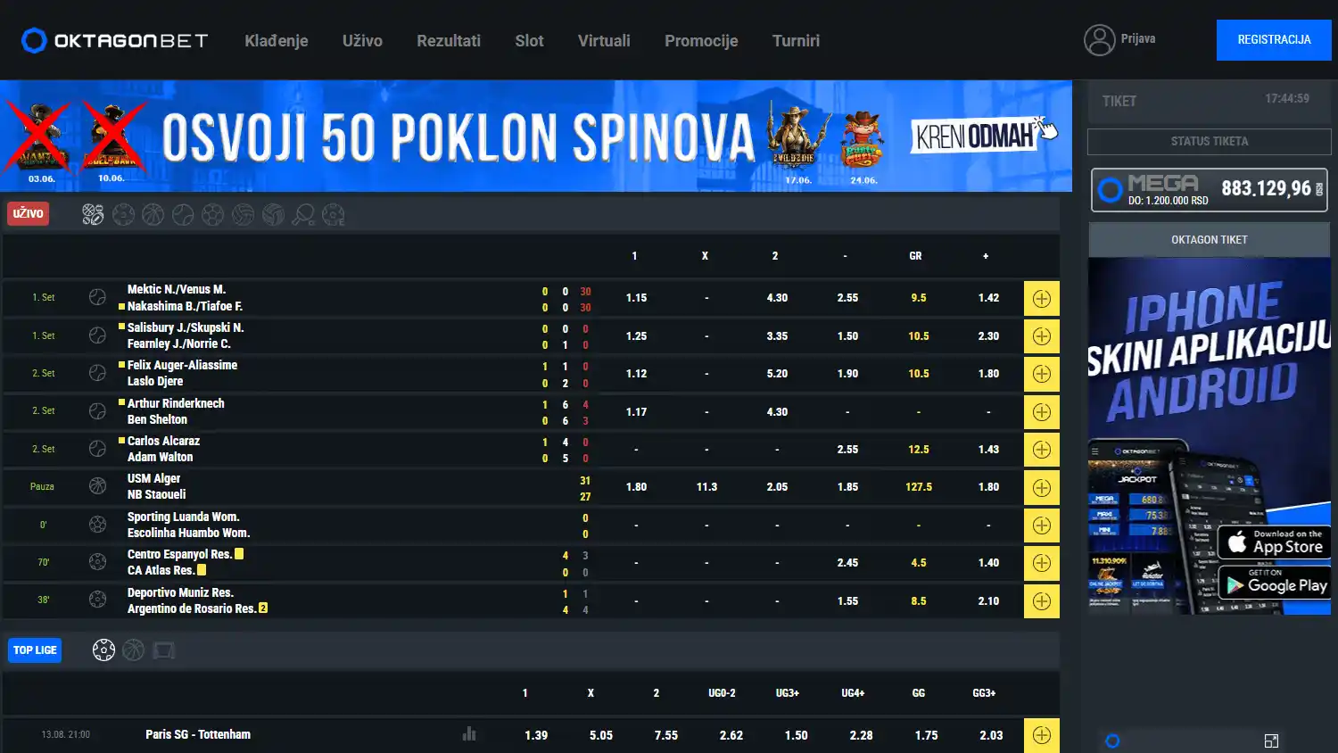 OktagonBet Casino screenshot 1