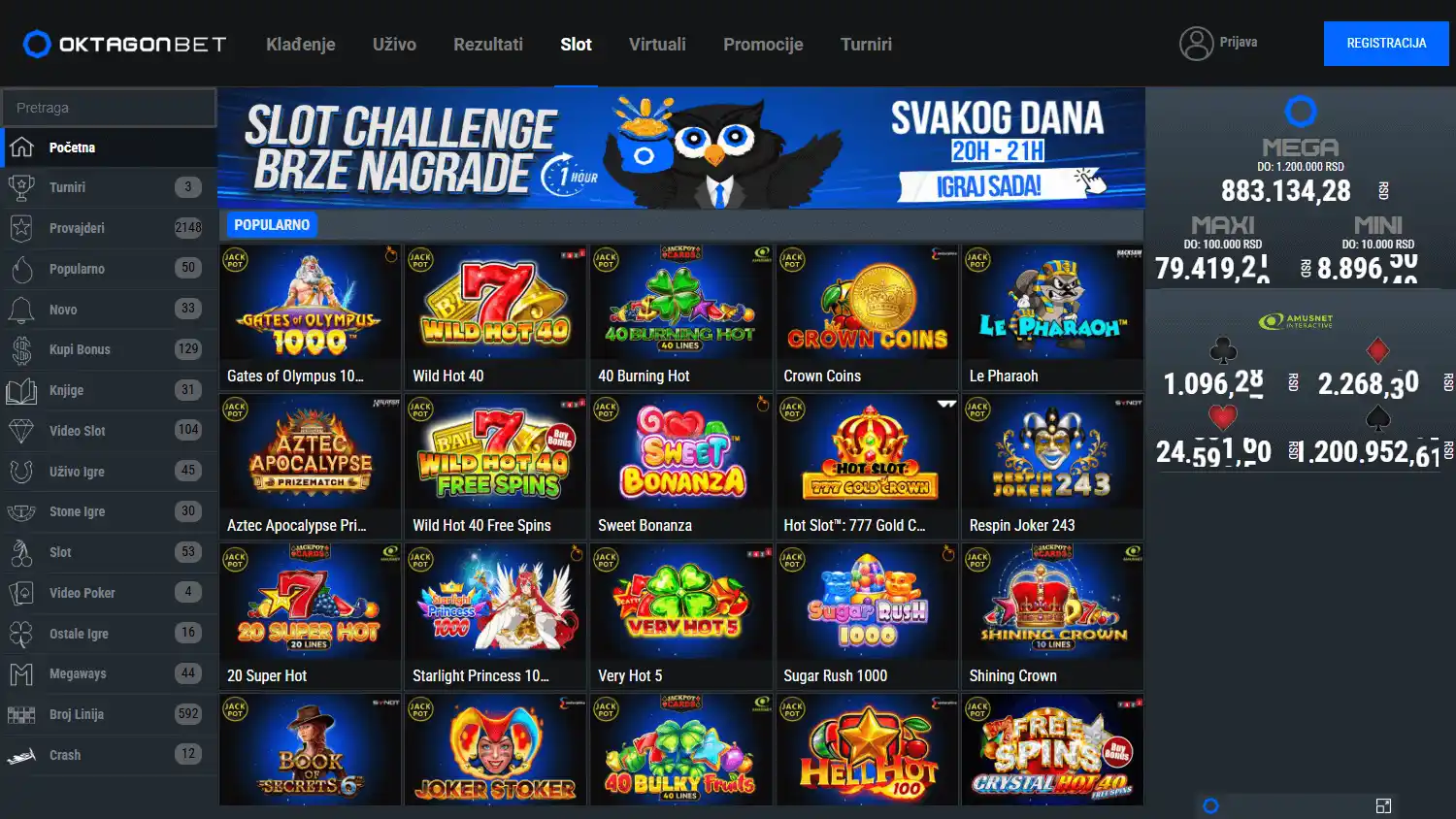 OktagonBet Casino screenshot 2