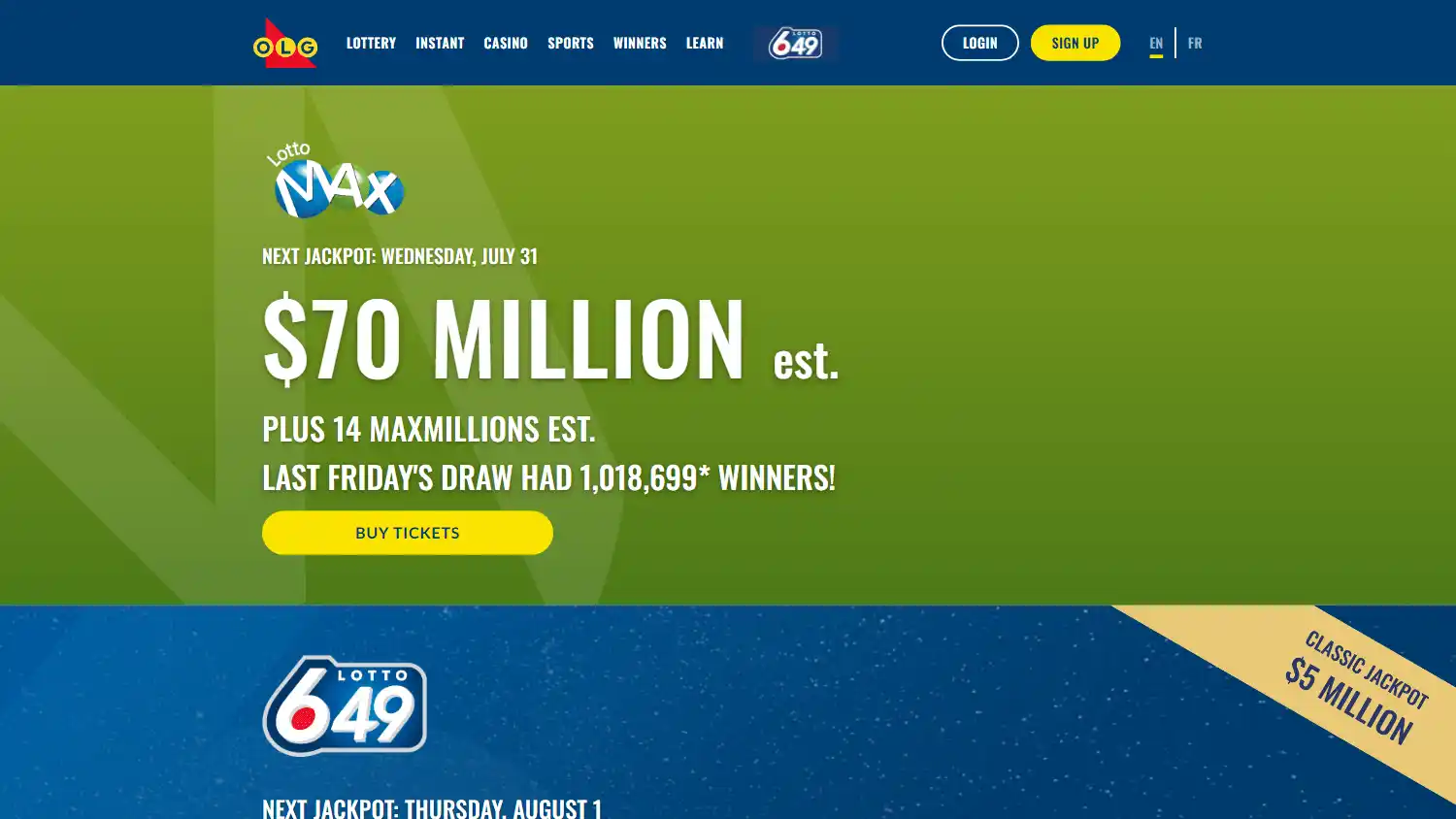 OLG Casino screenshot 1