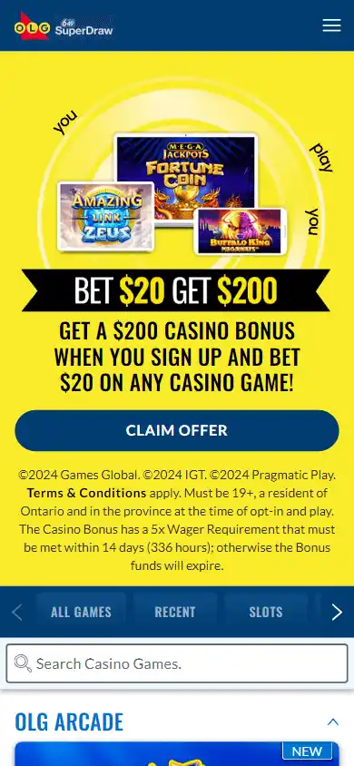 OLG Casino screenshot 5