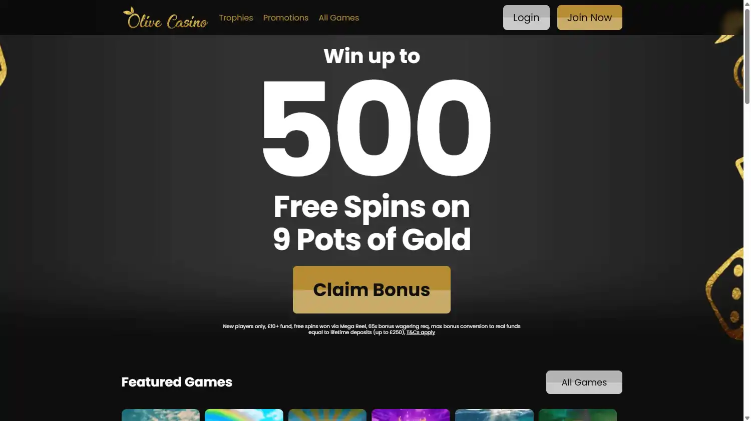 Olive Casino screenshot 1