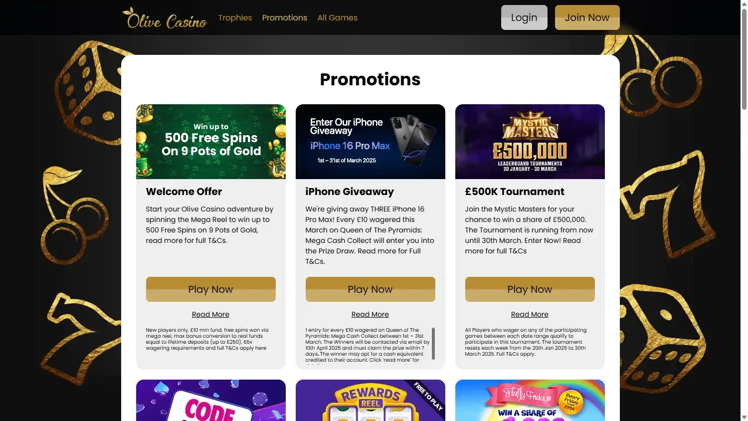 Olive Casino screenshot 3