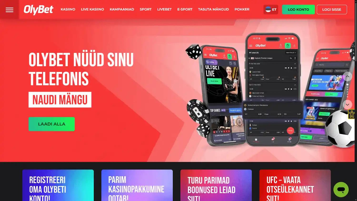 OlyBet Casino EE screenshot 1