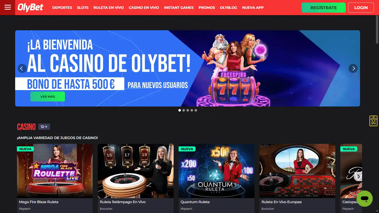 Olybet Casino ES screenshot 1