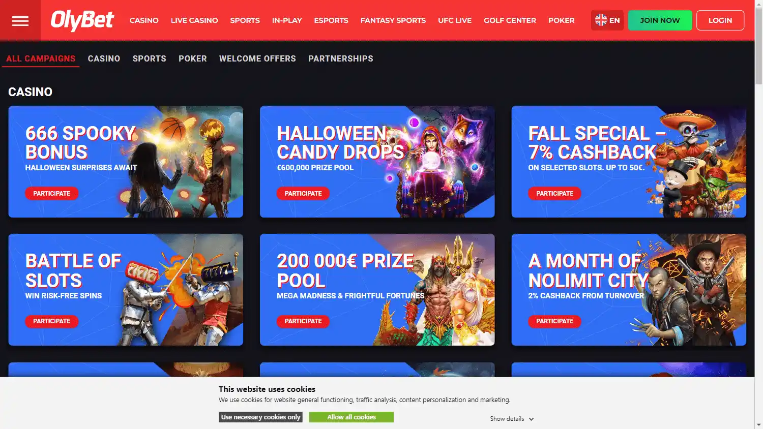 OlyBet Casino screenshot 3