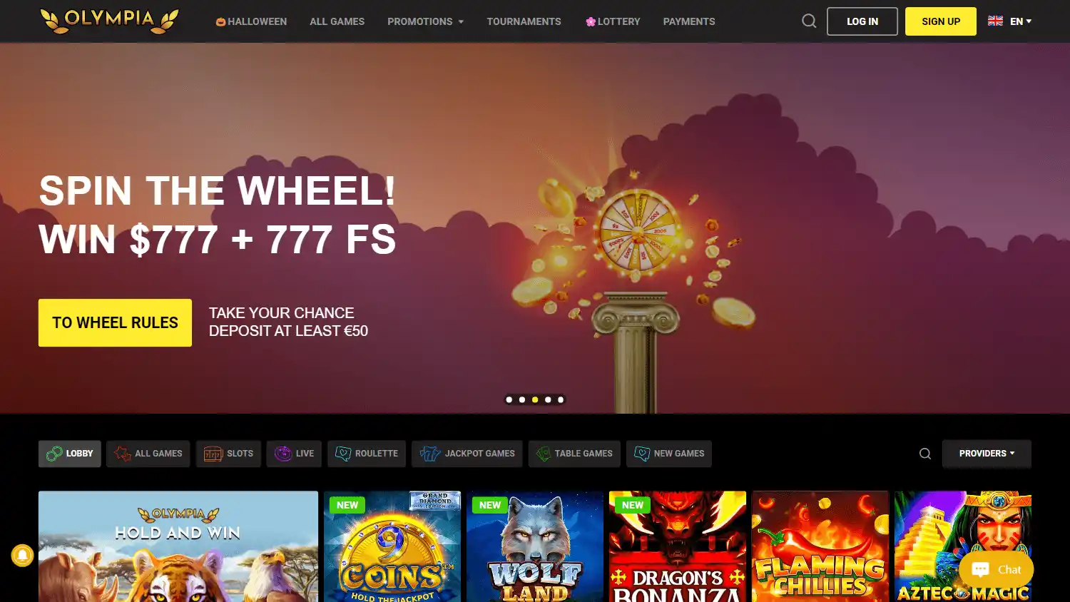Olympia Casino screenshot 1