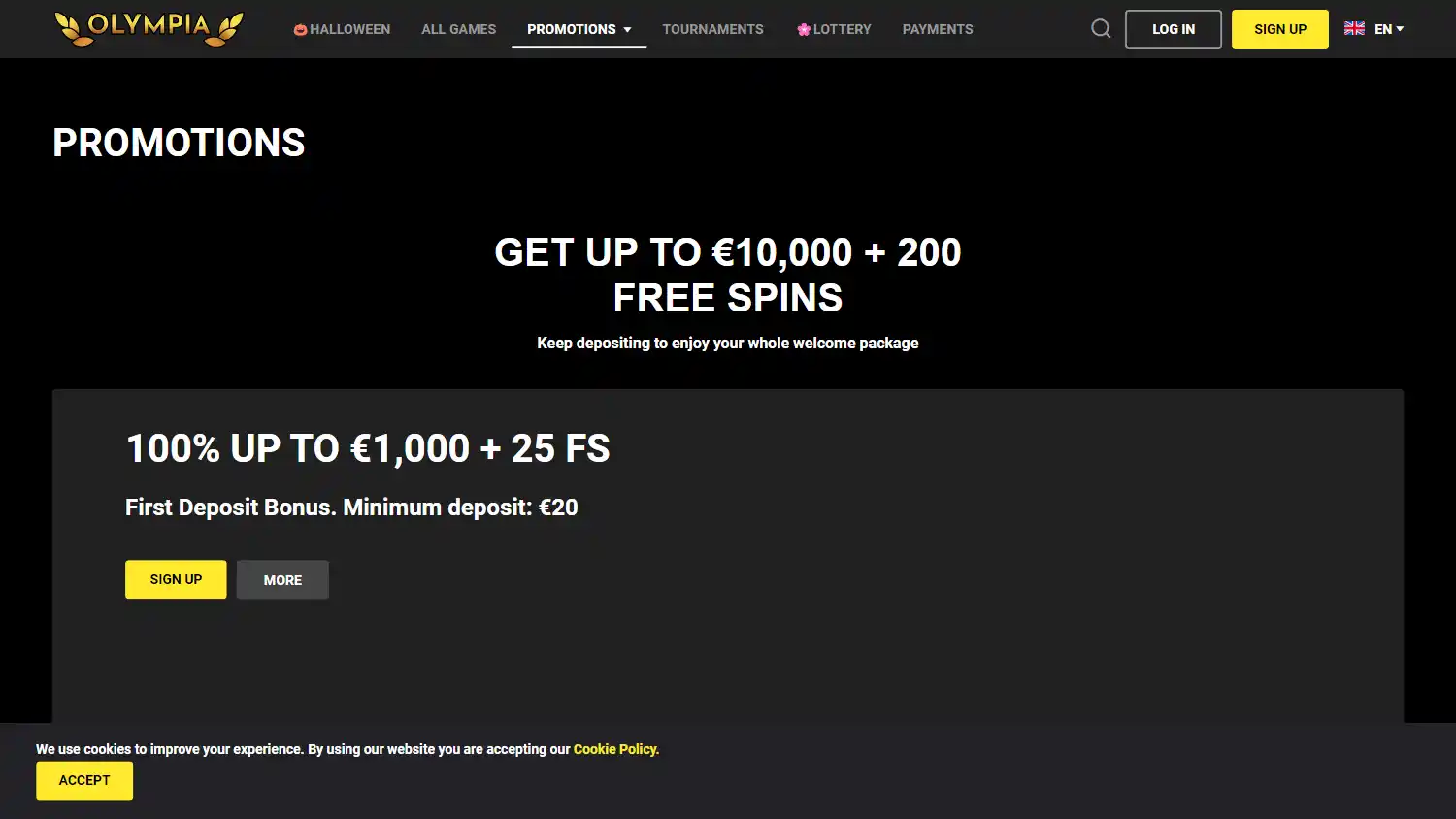 Olympia Casino screenshot 3