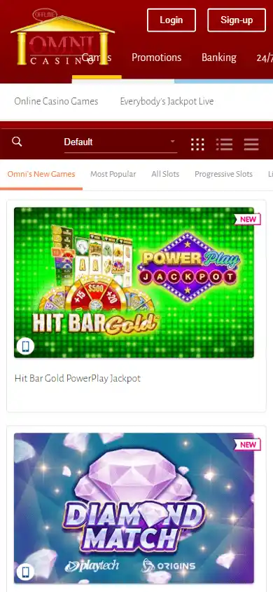 Omni Casino screenshot 4