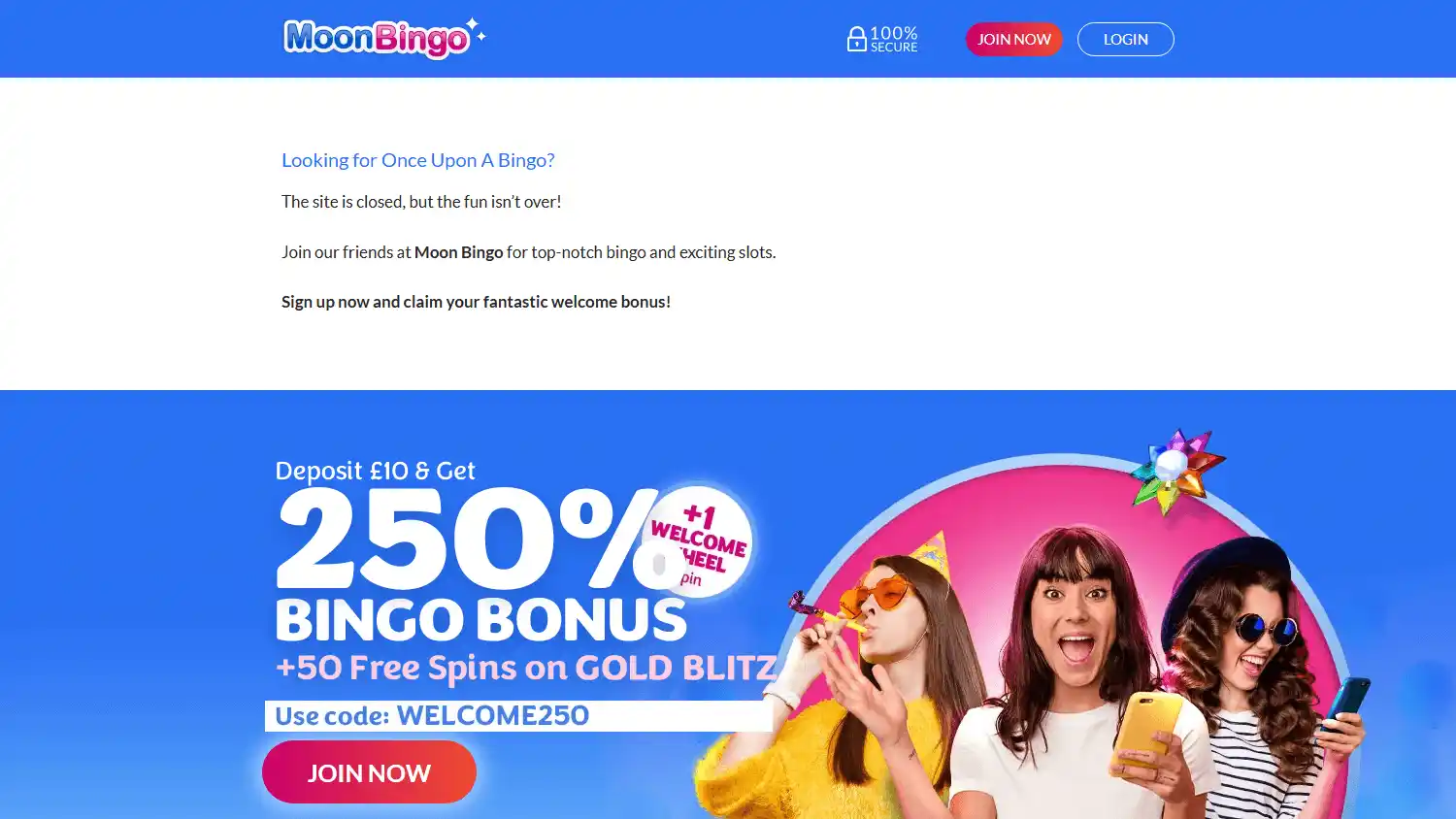 Once Upon a Bingo Casino screenshot 1