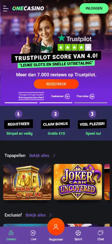 One Casino NL screenshot 1
