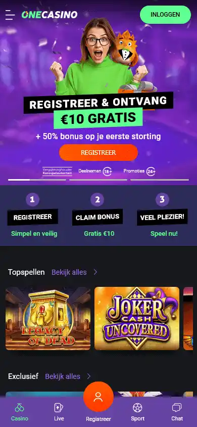 One Casino NL screenshot 2