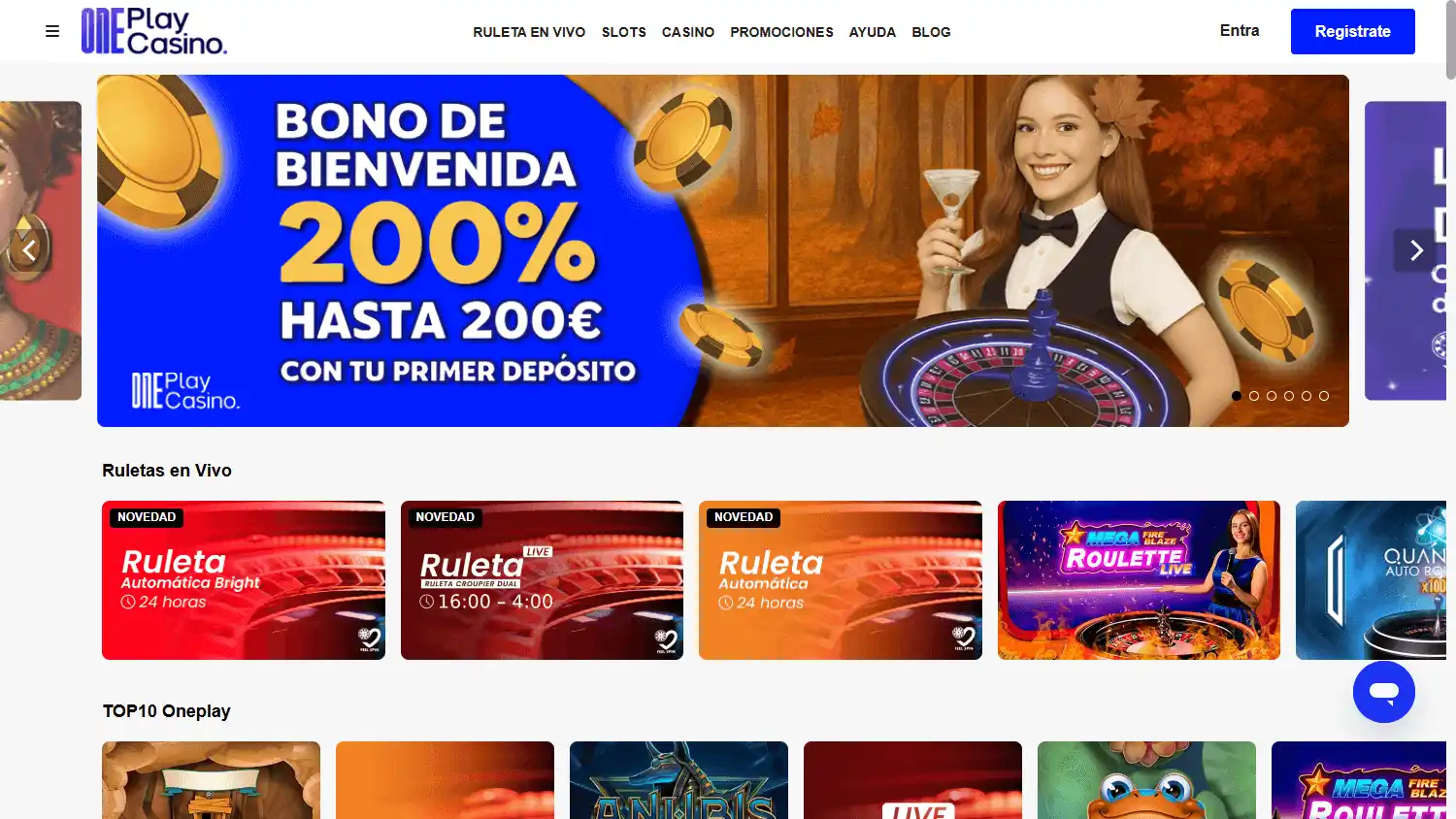 OnePlay Casino screenshot 1
