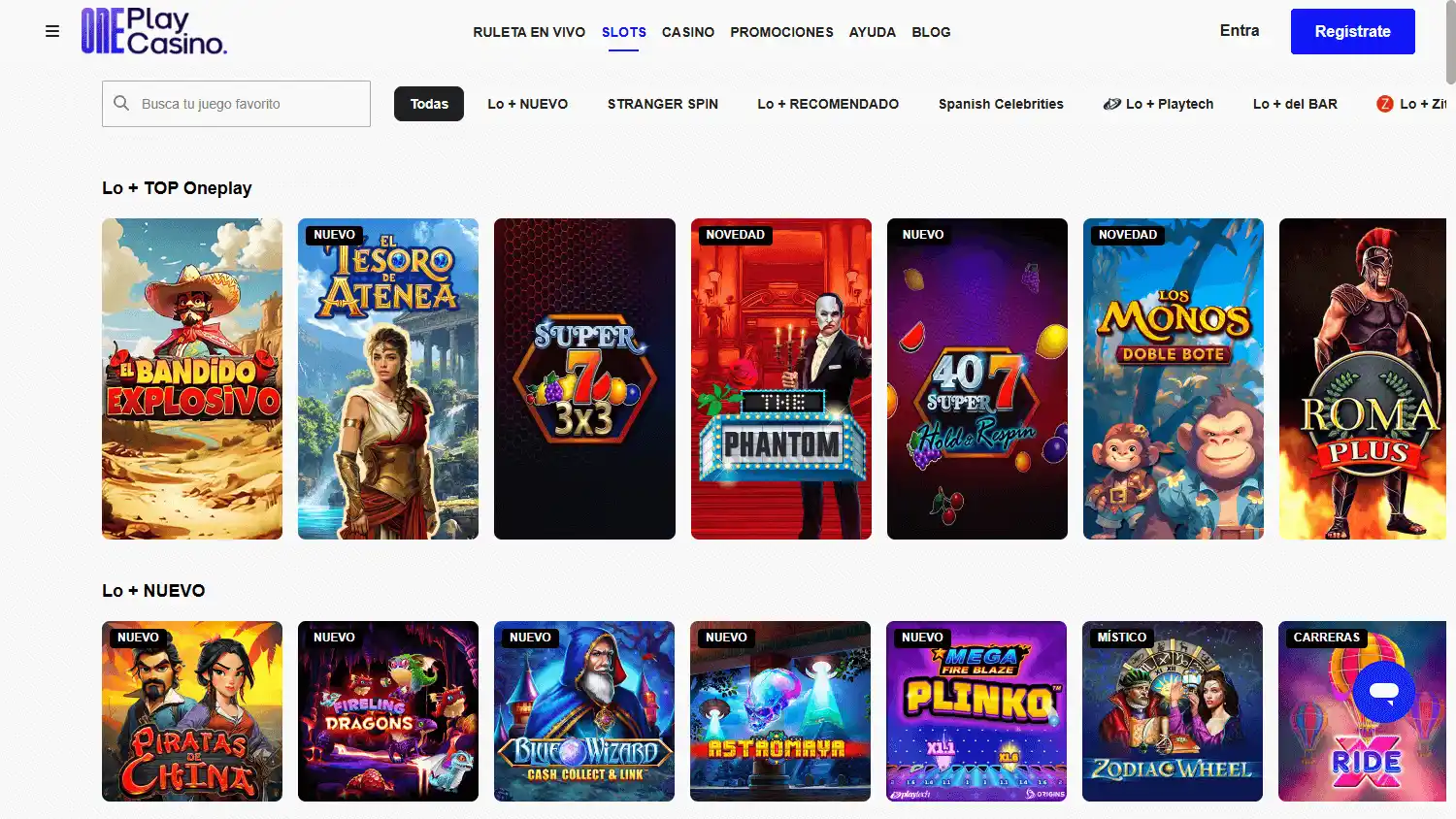 OnePlay Casino screenshot 2