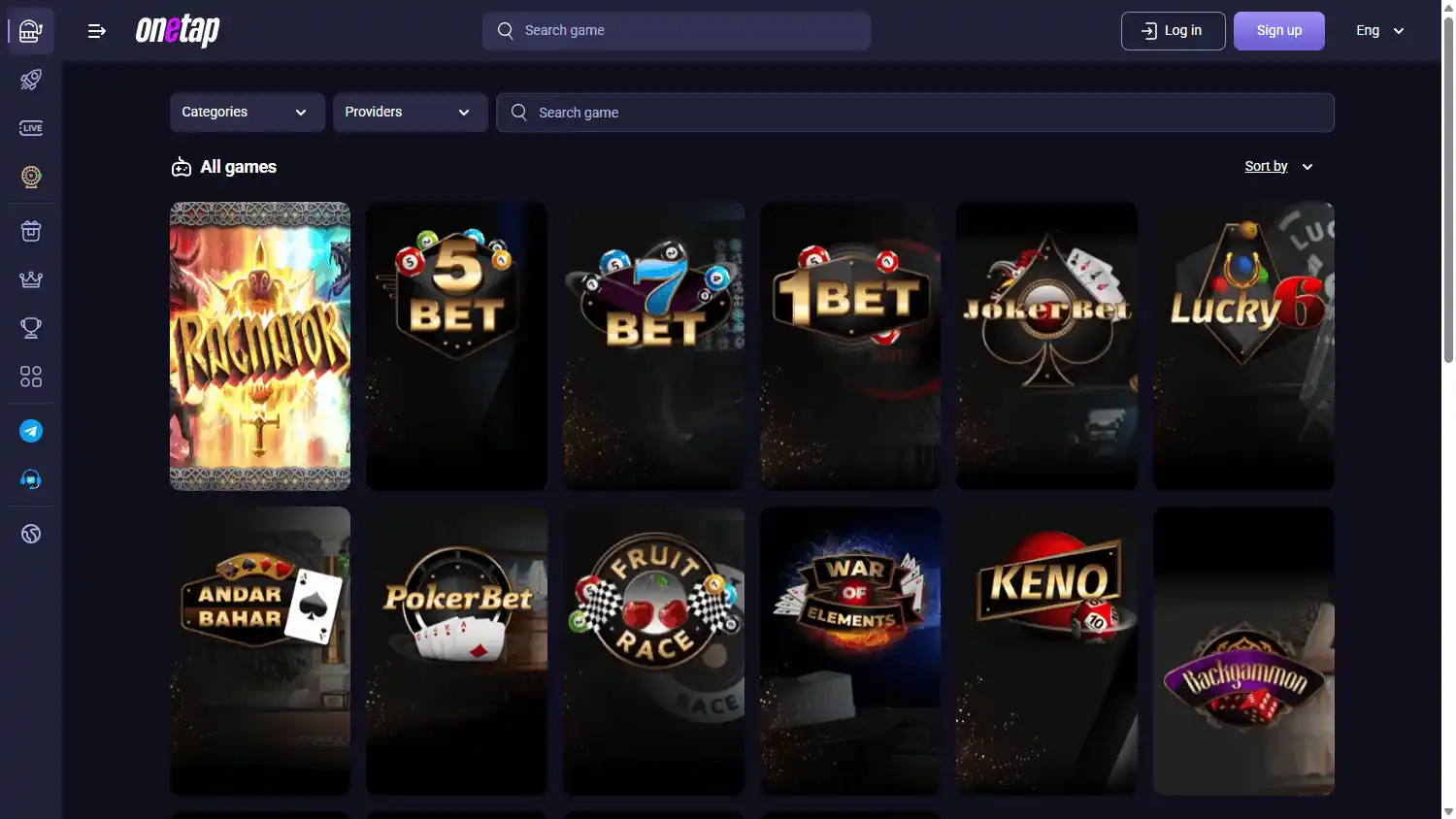 Onetap Casino screenshot 2