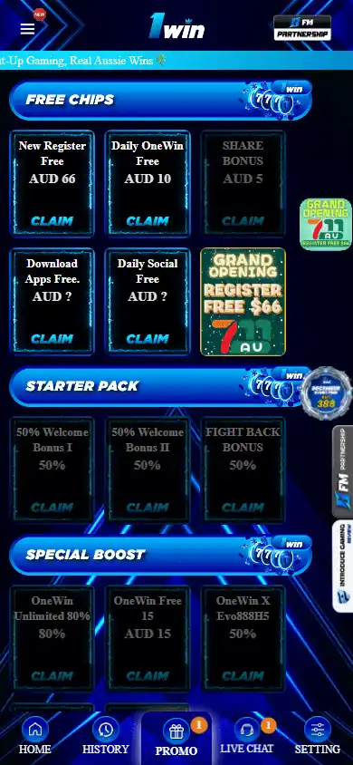 Onewin Casino screenshot 4