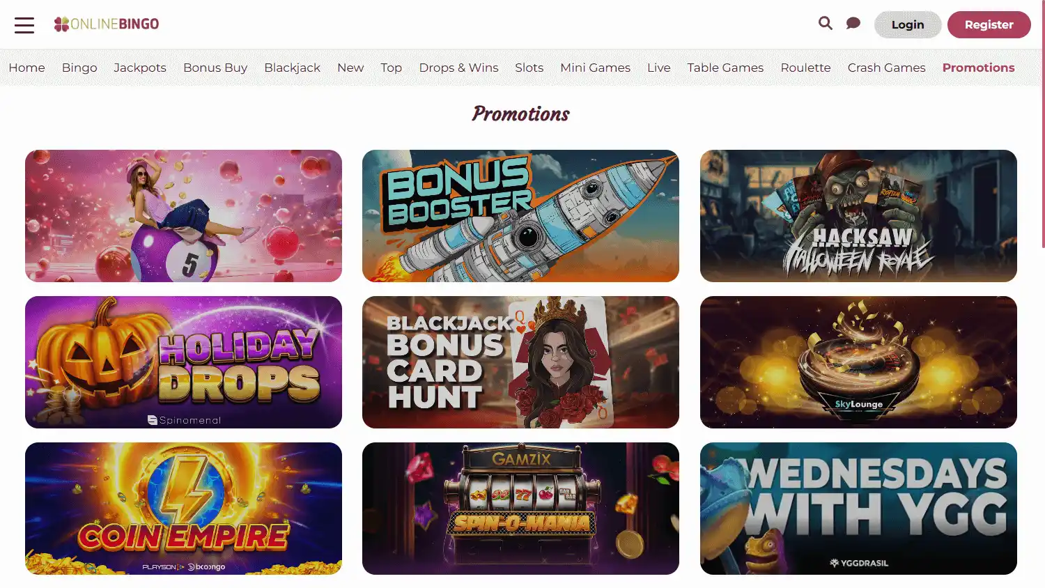 Online Bingo EU Casino screenshot 3