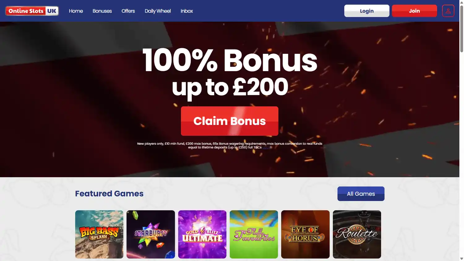 Online Slots UK Casino screenshot 1