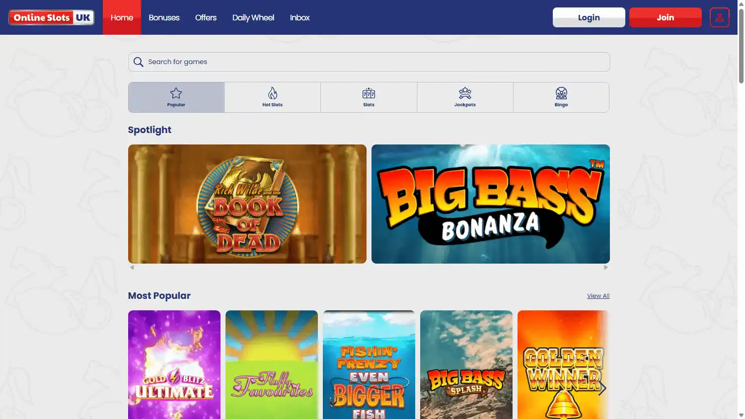 Online Slots UK Casino screenshot 2