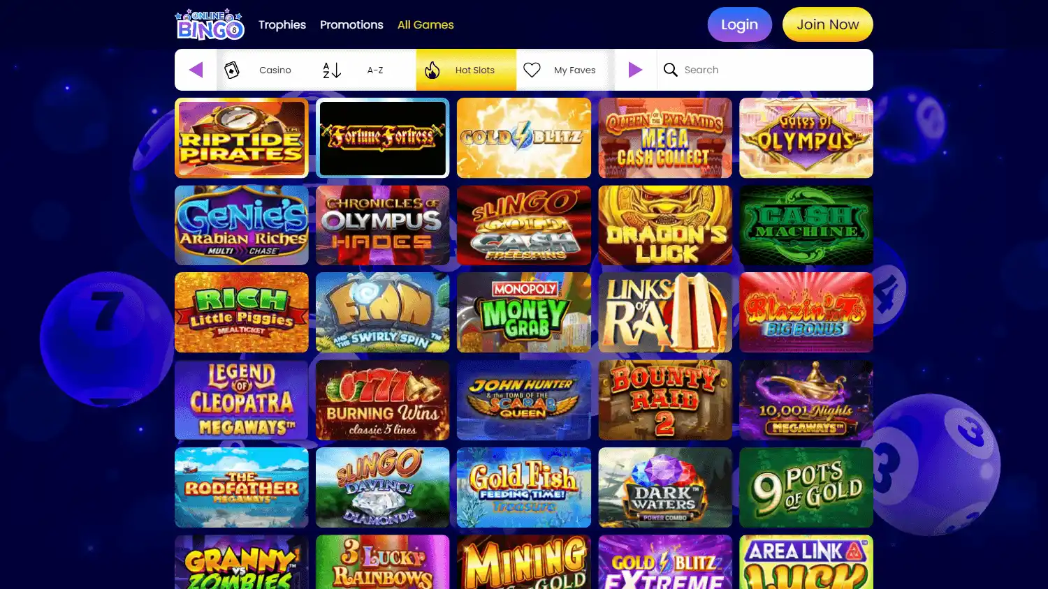 OnlineBingo.co Casino screenshot 2