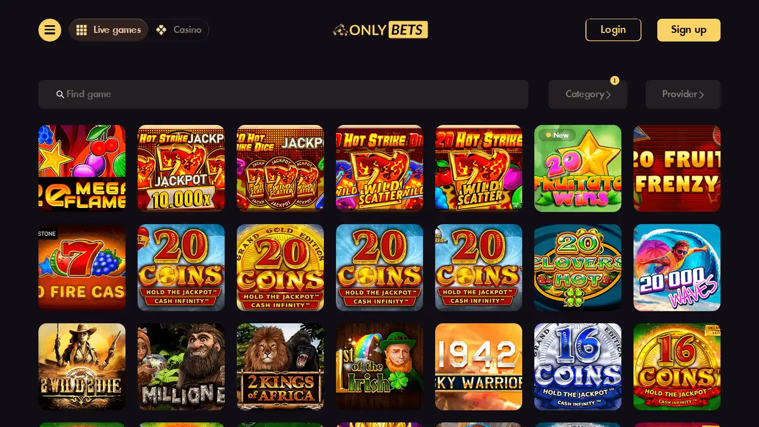 Only Bets Casino screenshot 2