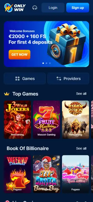 OnlyWin Casino screenshot 4