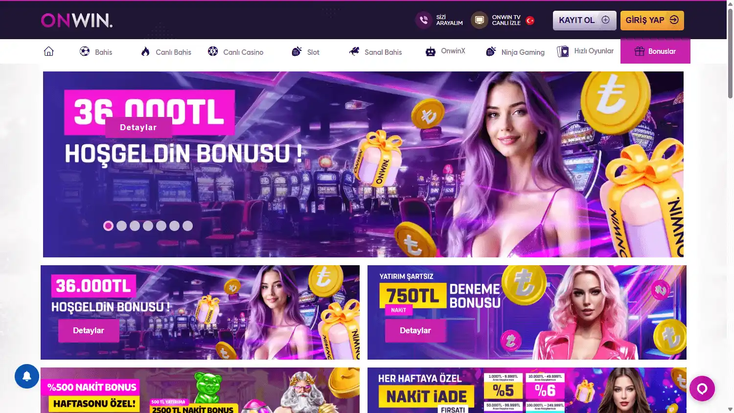 Onwin Casino screenshot 3
