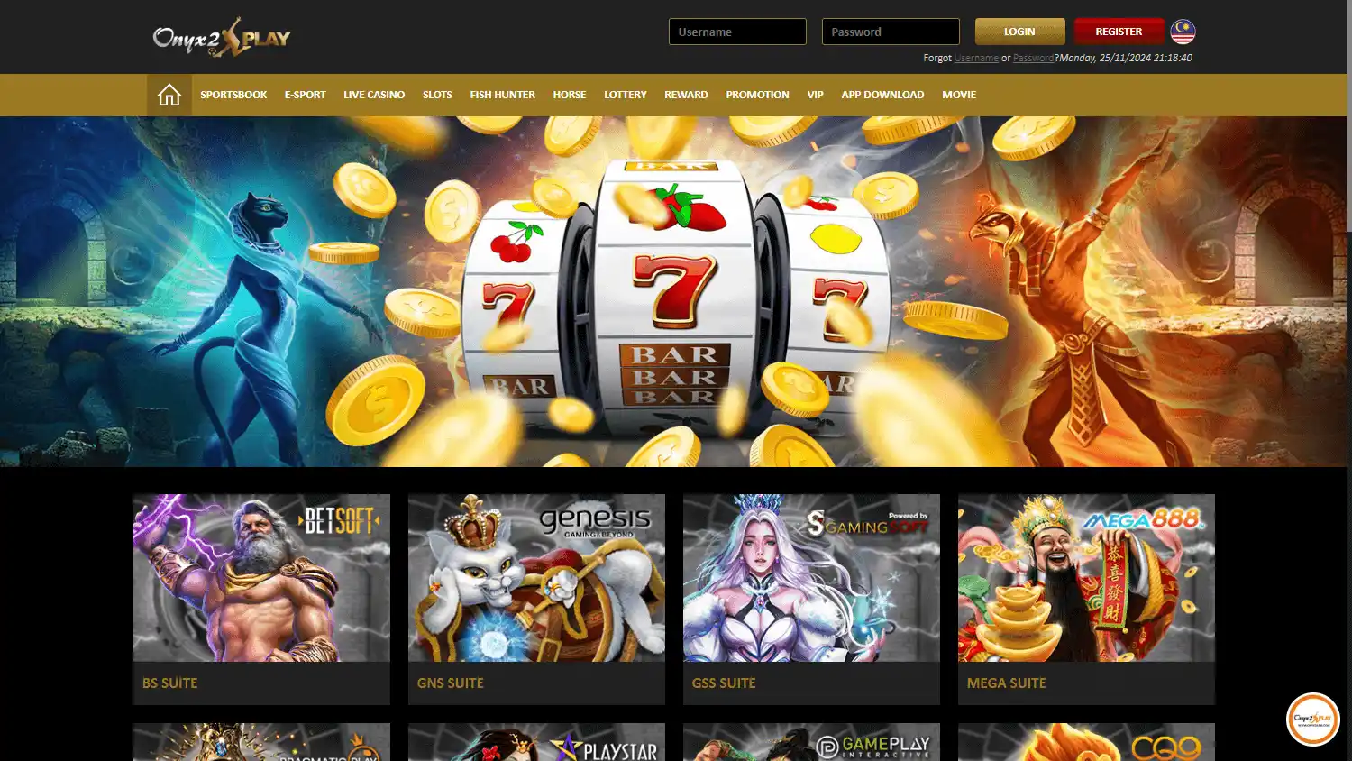 Onyx2play Casino screenshot 2