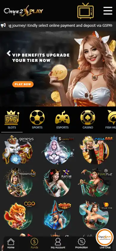 Onyx2play Casino screenshot 4
