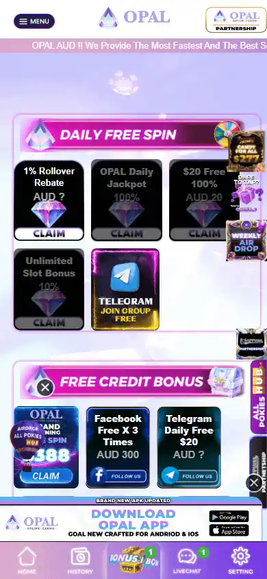 Opal AUD Casino screenshot 3