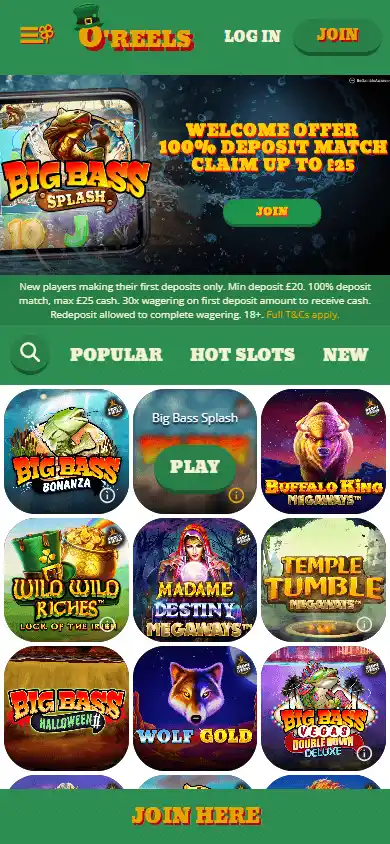 OReels Casino screenshot 5