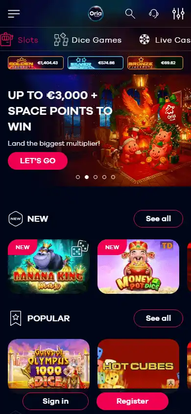Oria Casino BE screenshot 5