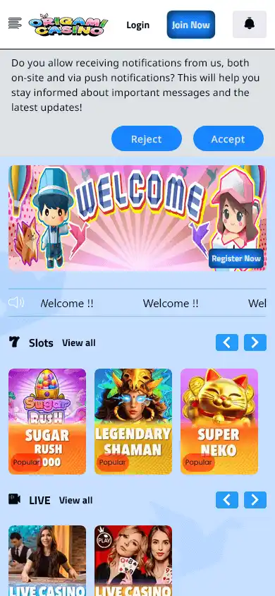 Origami Casino screenshot 3