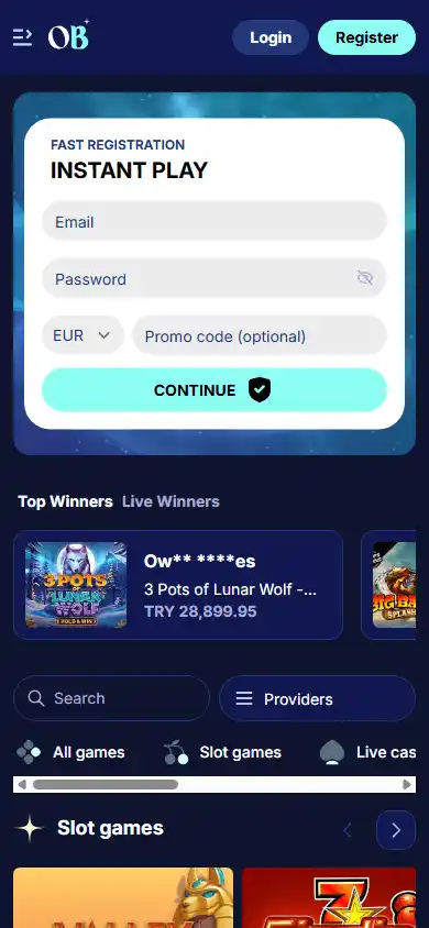 OrionsBet Casino screenshot 4