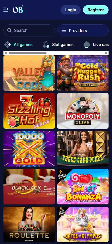 OrionsBet Casino screenshot 5