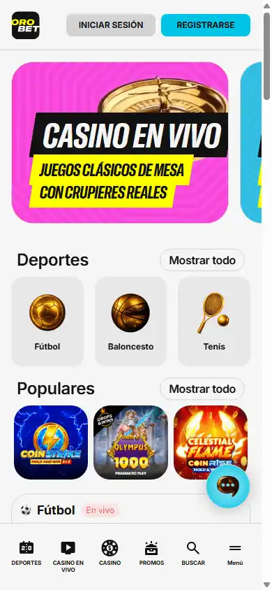 Orobet Casino screenshot 4