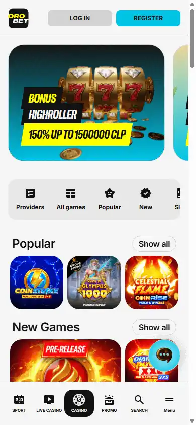 Orobet Casino screenshot 5