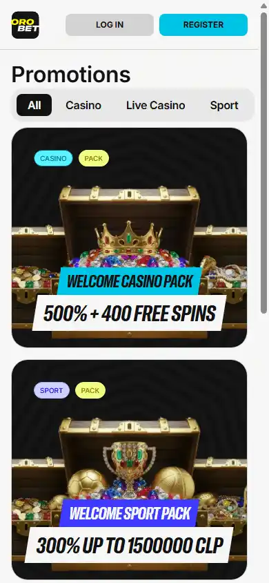 Orobet Casino screenshot 6