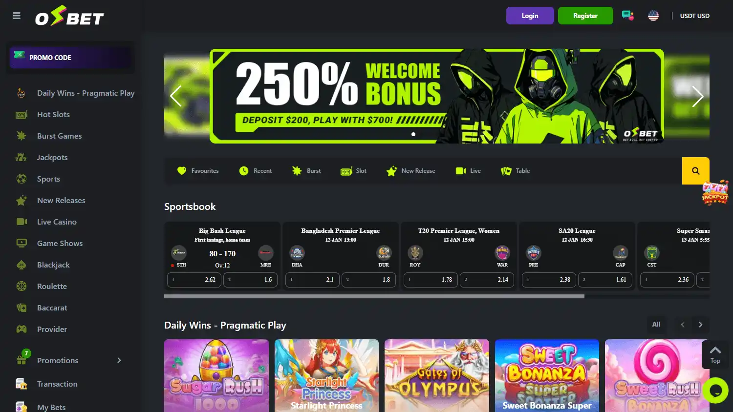 OSbet Casino screenshot 1