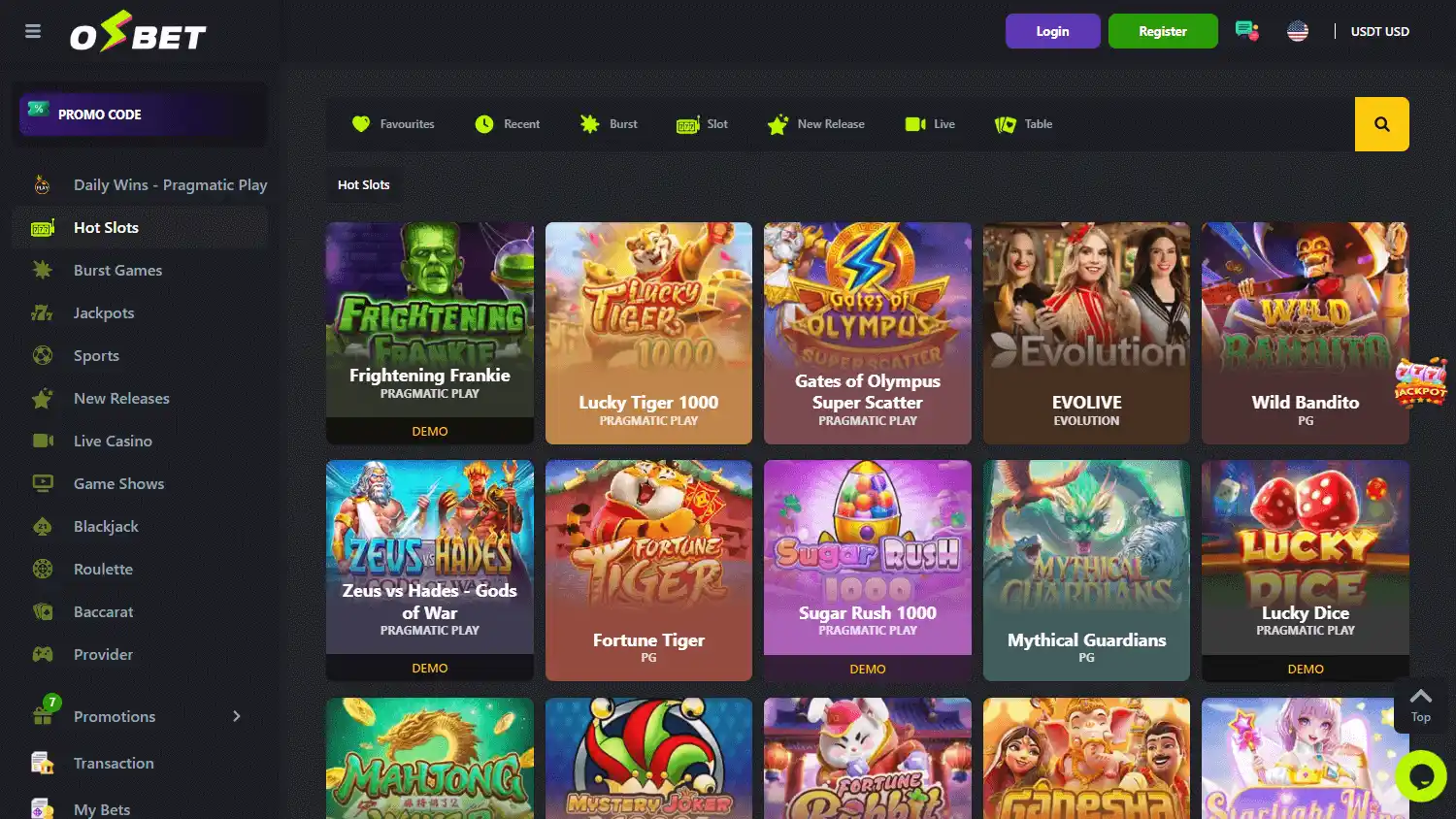 OSbet Casino screenshot 2
