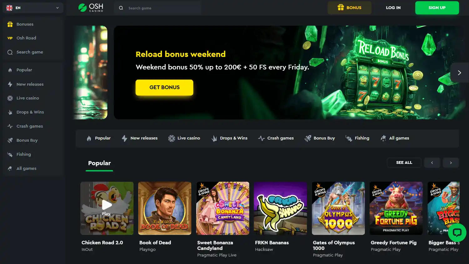 OshCasino screenshot 2