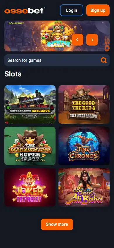 Ossebet Casino screenshot 5