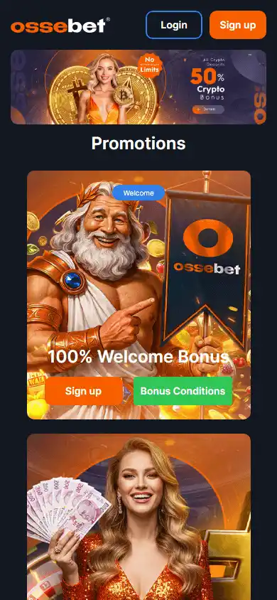 Ossebet Casino screenshot 6